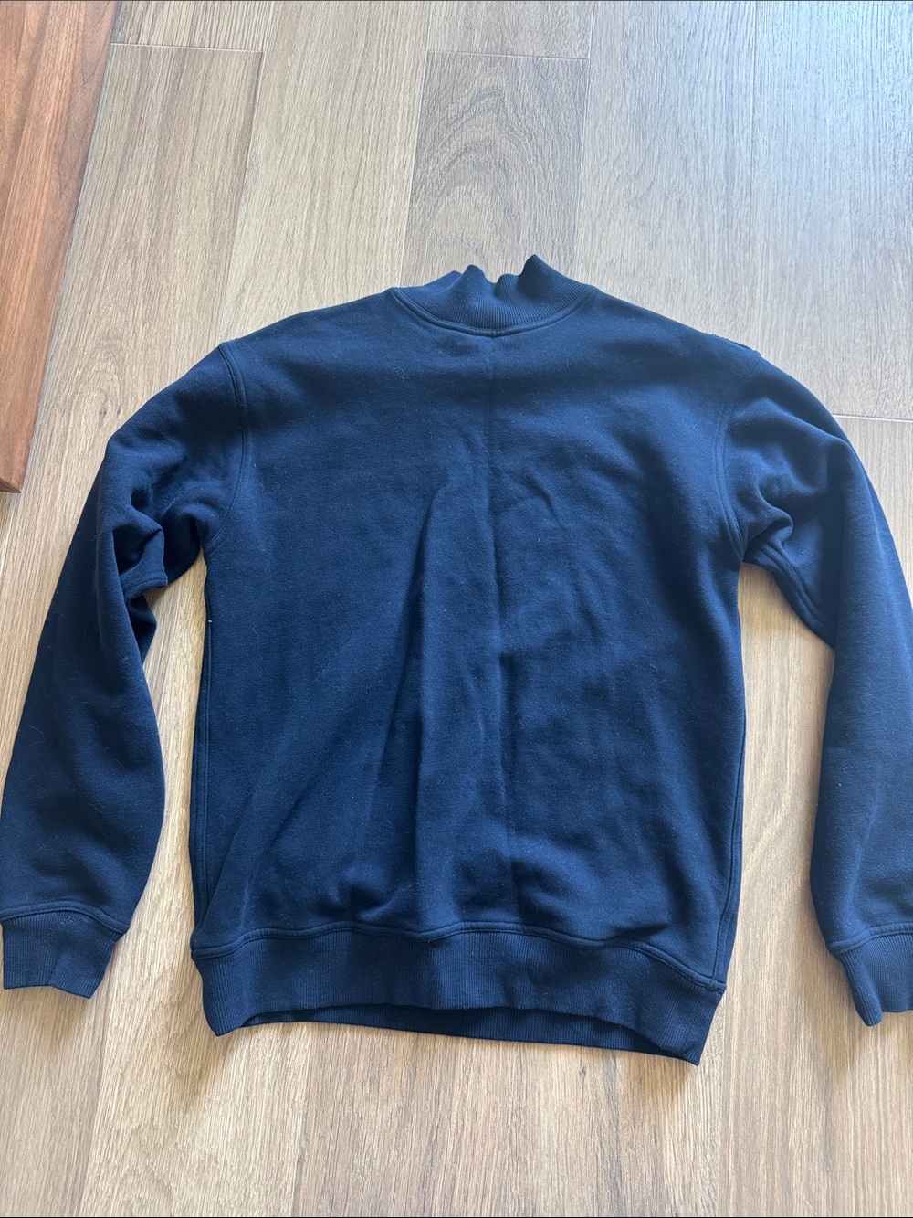 Classic Navy Mockneck Sweater